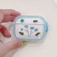 For AirPods Pro Glitter Starry Epoxy Dried Flowers Earbuds Box TPU Case(Light Blue) - For AirPods Pro by PMC Jewellery | Online Shopping South Africa | PMC Jewellery | Buy Now Pay Later Mobicred