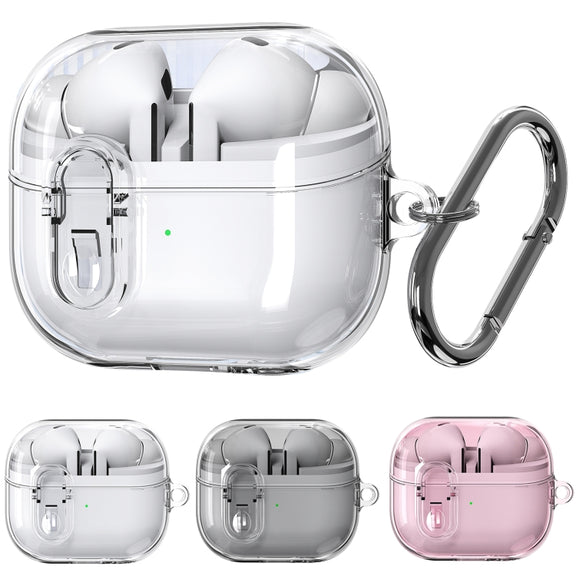 For Samsung Galaxy Buds 3 / 3 Pro Ice Crystals Shockproof Earphone Protective Case(Pink)