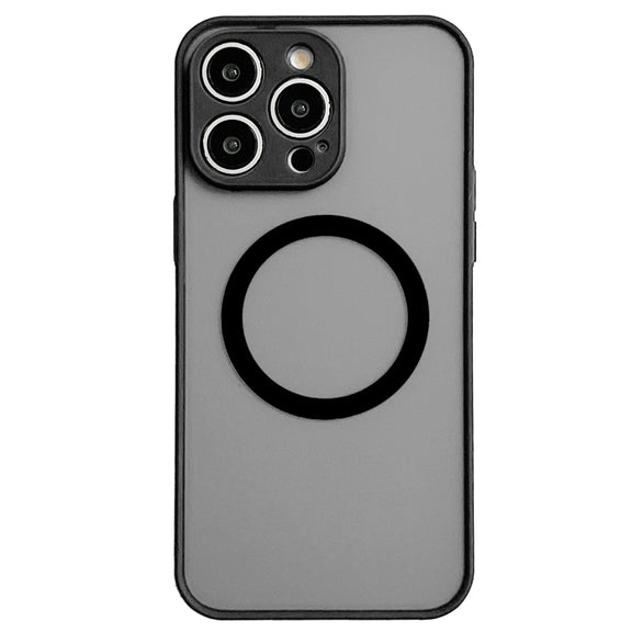 For iPhone 16 Pro Max Hawkeye Skin Feel MagSafe Phone Case(Black)