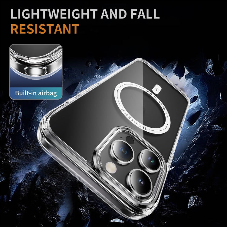 For iPhone 16 Pro Airbag Magsafe PC Hybrid TPU Phone Case(Transparent)