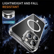 For iPhone 16 Pro Airbag Magsafe PC Hybrid TPU Phone Case(Transparent)