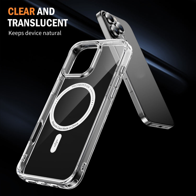 For iPhone 16 Pro Airbag Magsafe PC Hybrid TPU Phone Case(Transparent)