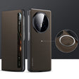 For Honor Magic V3 SULADA Kevlar 600D Texture Smart Window Leather Phone Case(Brown) - free shipping - PMC TechLife - Order now!