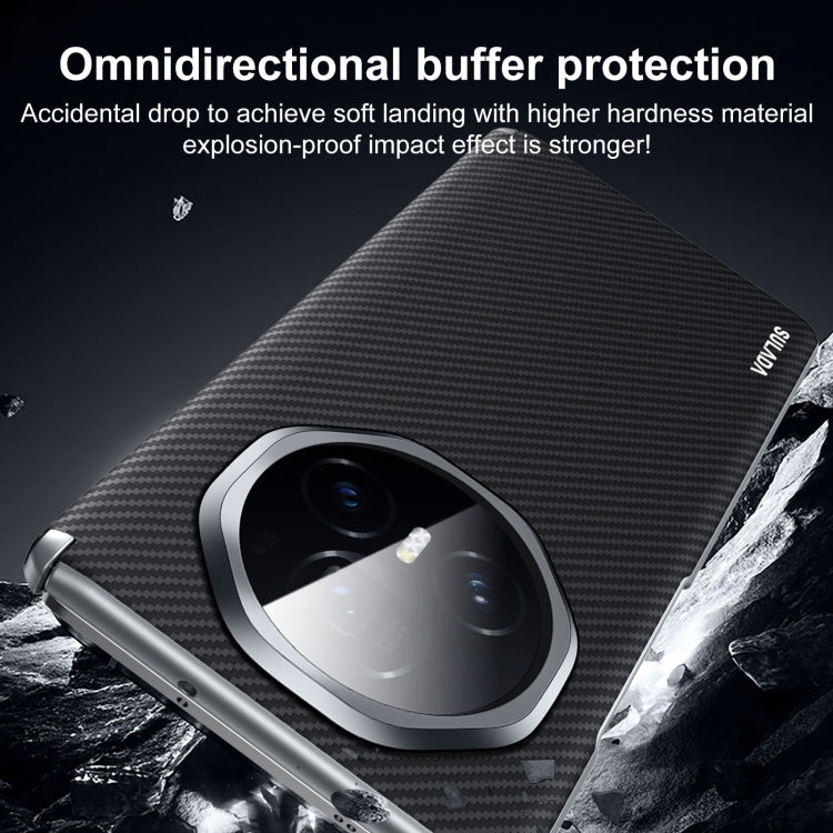 For Honor Magic Vs3 SULADA 600D Kevlar Texture PC Shockproof Phone Case(Brown)