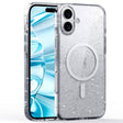 For iPhone 16 Plus Glitter Powder MagSafe Magnetic Phone Case(Transparent) - free shipping - PMC TechLife - Order now!