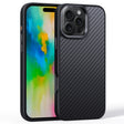 For iPhone 16 Pro Carbon Fiber Kevlar MagSafe Magnetic Phone Case(Black) - iPhone 16 Pro Cases by PMC TechLife | Online Shopping South Africa | PMC TechLife | Buy Now Pay Later Mobicred