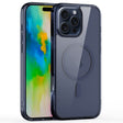 For iPhone 16 Pro Crystal Clear MagSafe Magnetic Phone Case(Transparent Titanium Blue) - iPhone 16 Pro Cases by PMC TechLife | Online Shopping South Africa | PMC TechLife | Buy Now Pay Later Mobicred