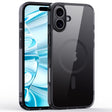 For iPhone 16 Plus Crystal Clear MagSafe Magnetic Phone Case(Transparent Black) - free shipping - PMC TechLife - Order now!