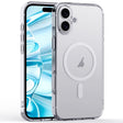 For iPhone 16 Plus Crystal Clear Frosted MagSafe Magnetic Phone Case(Transparent) - free shipping - PMC TechLife - Order now!