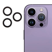 For iPhone 16 Pro / 16 Pro Max Back Camera Cover Tempered Glass Lens Film(Black)