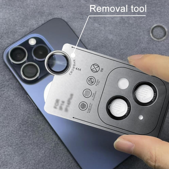 For iPhone 16 Pro / 16 Pro Max Back Camera Cover Tempered Glass Lens Film(Black)