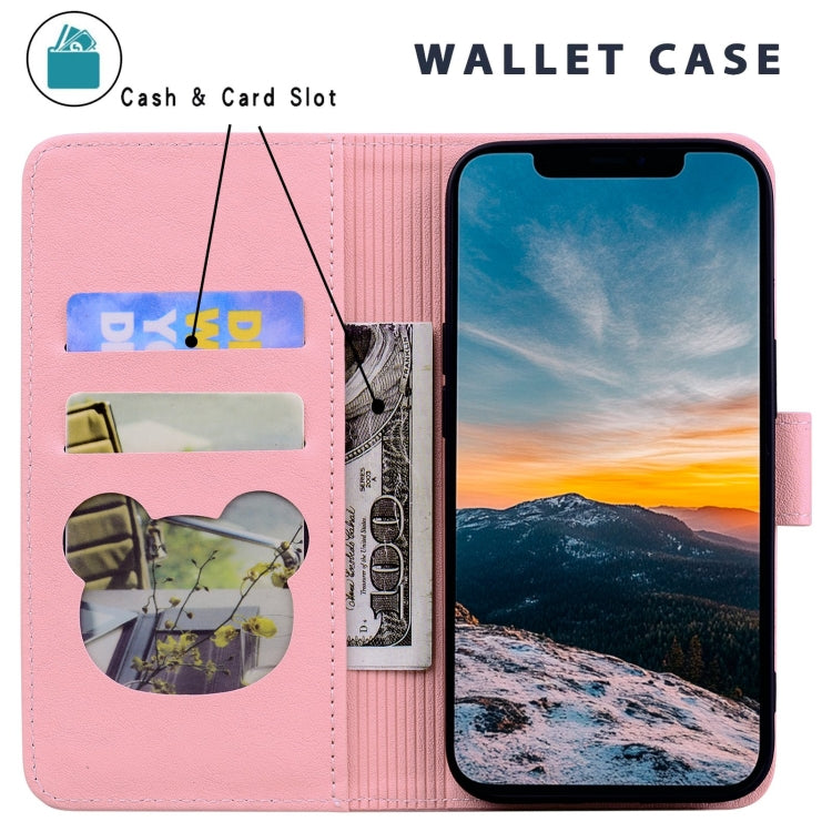For Redmi K70 Ultra Cute Cat Embossed Leather Phone Case(Pink)