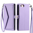 For iPhone 16e Wallet Multi-card Slot Leather Phone Case with Lanyard(Purple) - free shipping - PMC TechLife - Order now!