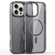 For iPhone 16 Pro Mirror Crystal Clear Lens Holder MagSafe Magnetic Phone Case(Transparent Grey) - iPhone 16 Pro Cases by PMC TechLife | Online Shopping South Africa | PMC TechLife | Buy Now Pay Later Mobicred