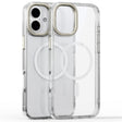 For iPhone 16 Plus Mirror Crystal Clear Lens Holder MagSafe Magnetic Phone Case(Transparent) - iPhone 16 Plus Cases by PMC TechLife | Online Shopping South Africa | PMC TechLife | Buy Now Pay Later Mobicred