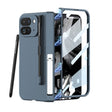 For Google Pixel 9 Pro Fold GKK Integrated Magnetic Full Coverage Flip Phone Case, Included Pen(Navy Blue) - free shipping - PMC Jewellery - Order now!