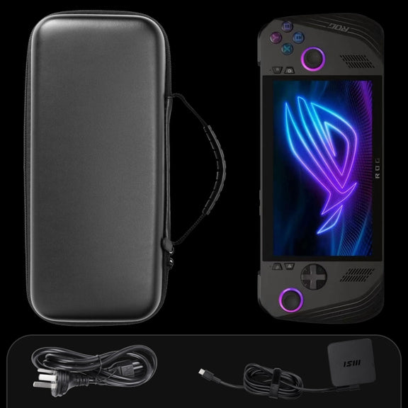 For ASUS ROG Ally X Game Console EVA Leather Pattern Handbag(White)