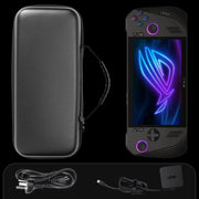 For ASUS ROG Ally X Game Console EVA Leather Pattern Handbag(Black)
