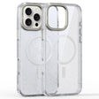 For iPhone 16 Pro Glitter Powder Lens Holder MagSafe Magnetic Phone Case(Transparent) - iPhone 16 Pro Cases by PMC TechLife | Online Shopping South Africa | PMC TechLife | Buy Now Pay Later Mobicred