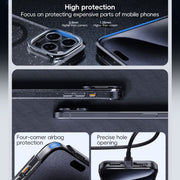 For iPhone 16 Plus Glitter Powder Lens Holder MagSafe Magnetic Phone Case(Transparent)