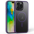 For iPhone 16 Pro Max Frosted MagSafe Magnetic Phone Case(Puprle) - iPhone 16 Pro Max Cases by PMC TechLife | Online Shopping South Africa | PMC TechLife | Buy Now Pay Later Mobicred