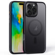 For iPhone 16 Pro Frosted MagSafe Magnetic Phone Case(Black) - iPhone 16 Pro Cases by PMC TechLife | Online Shopping South Africa | PMC TechLife | Buy Now Pay Later Mobicred