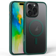 For iPhone 16 Pro Frosted MagSafe Magnetic Phone Case(Dark Green) - iPhone 16 Pro Cases by PMC TechLife | Online Shopping South Africa | PMC TechLife | Buy Now Pay Later Mobicred