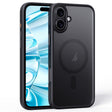 For iPhone 16 Plus Frosted MagSafe Magnetic Phone Case(Black) - free shipping - PMC TechLife - Order now!