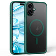 For iPhone 16 Plus Frosted MagSafe Magnetic Phone Case(Dark Green) - free shipping - PMC TechLife - Order now!