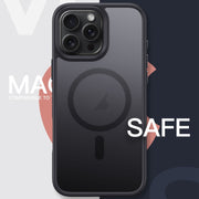 For iPhone 16 Frosted MagSafe Magnetic Phone Case(White)