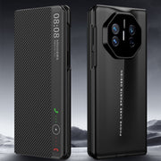 For Huawei Mate X5 GKK Blade Flip PU Phone Case(Carbon Fiber)