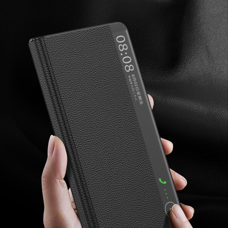 For Huawei Mate X5 GKK Blade Flip PU Phone Case(Carbon Fiber)