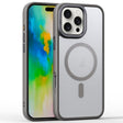For iPhone 16 Pro Frosted Lens Holder MagSafe Magnetic Phone Case(Grey) - iPhone 16 Pro Cases by PMC Jewellery | Online Shopping South Africa | PMC Jewellery | Buy Now Pay Later Mobicred