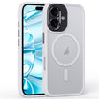 For iPhone 16 Plus Fine Hole Frosted MagSafe Magnetic Phone Case(White) - free shipping - PMC Jewellery - Order now!