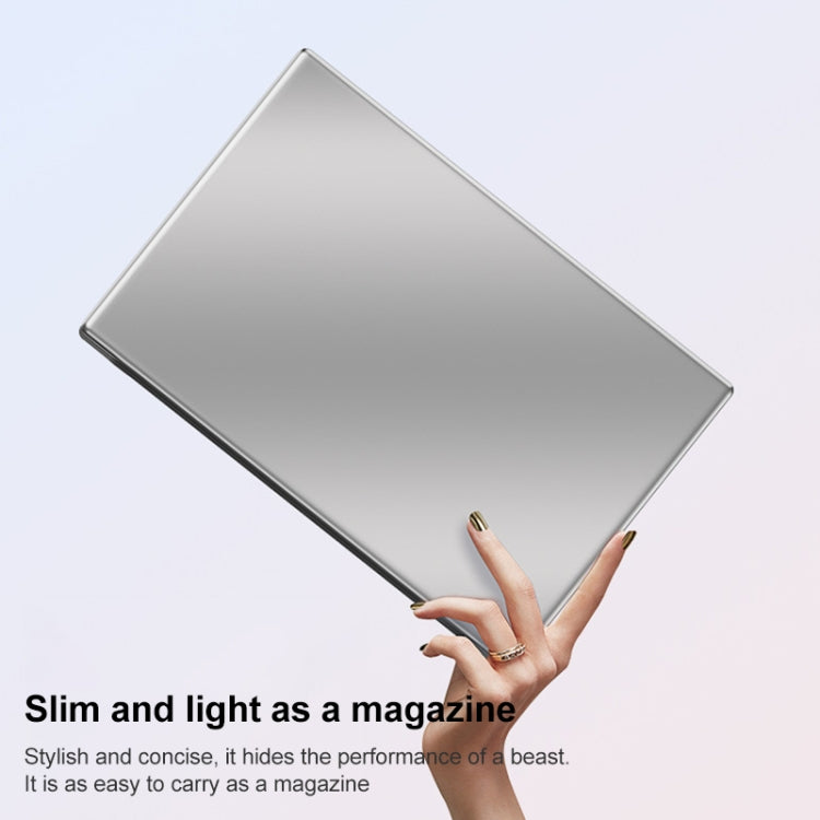 14 inch Windows 11 Laptop, 8GB+128GB, Gen 4th Intel Core i3 CPU, 180 Degree Rotation Axis(Silver)