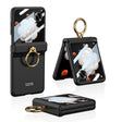 For Honor Magic V Flip GKK Integrated Magnetic Folding Hinge Full Coverage Phone Case with Ring Holder(Black) - free shipping - PMC Jewellery - Order now!