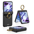 For Motorola Razr 50 Ultra GKK Integrated Magnetic Hinged Flip Case with Ring Holder(Black) - free shipping - PMC Jewellery - Order now!