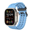 For Apple Watch Ultra 2 49mm Ocean Dual-Row Hole Silicone Watch Band(Premium Blue) - free shipping - PMc TechLife - Order now!
