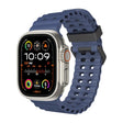 For Apple Watch Ultra 2 49mm Ocean Dual-Row Hole Silicone Watch Band(Midnight Blue) - free shipping - PMc TechLife - Order now!