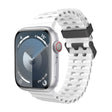 For Apple Watch SE 44mm Ocean Dual-Row Hole Silicone Watch Band(White) - free shipping - PMc TechLife - Order now!