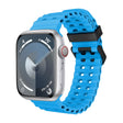 For Apple Watch SE 44mm Ocean Dual-Row Hole Silicone Watch Band(Blue) - free shipping - PMc TechLife - Order now!