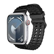 For Apple Watch Series 5 44mm Ocean Dual-Row Hole Silicone Watch Band(Black) - free shipping - PMc TechLife - Order now!