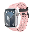 For Apple Watch Series 4 44mm Ocean Dual-Row Hole Silicone Watch Band(Vintage Rose) - free shipping - PMc TechLife - Order now!