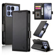For Redmi K70 Ultra Side Buckle Magnetic Frosted Leather Phone Case(Black) - free shipping - PMC Jewellery - Order now!