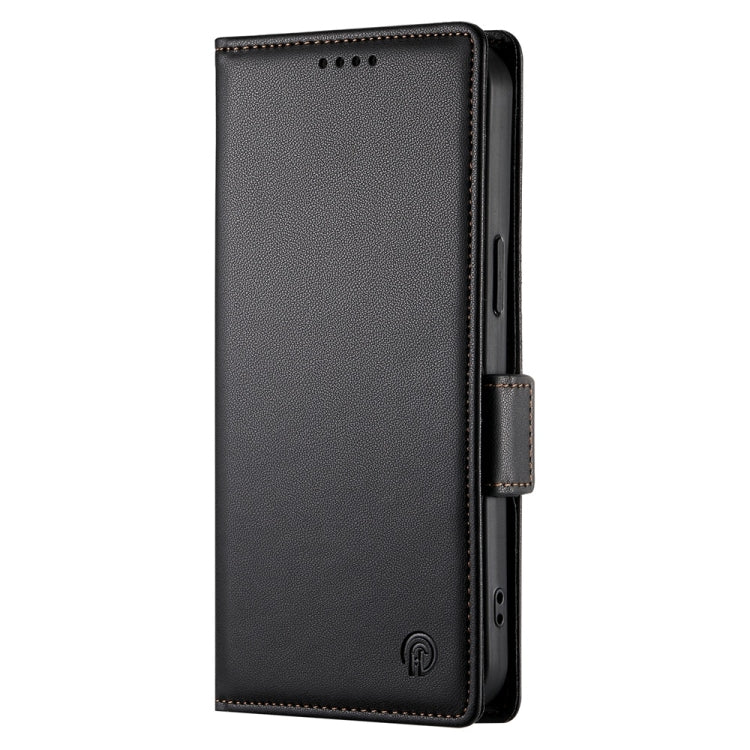 For Redmi K70 Ultra Side Buckle Magnetic Frosted Leather Phone Case(Black)