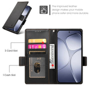 For Redmi K70 Ultra Side Buckle Magnetic Frosted Leather Phone Case(Black)