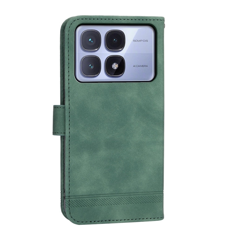 For Redmi K70 Ultra Dierfeng Dream Line TPU Hybrid PU Leather Phone Case(Green)