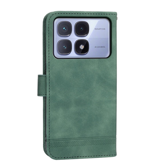 For Redmi K70 Ultra Dierfeng Dream Line TPU Hybrid PU Leather Phone Case(Green)