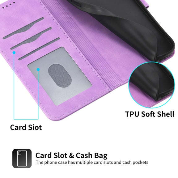 For Redmi K70 Ultra Dierfeng Dream Line TPU + PU Leather Phone Case(Purple)