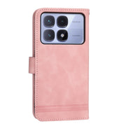 For Redmi K70 Ultra Dierfeng Dream Line TPU Hybrid PU Leather Phone Case(Pink)